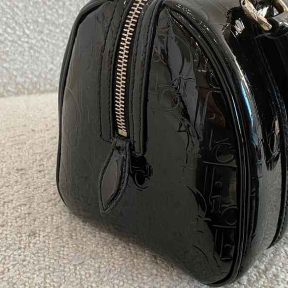 Authentic Pre-owned Dior Black Monogram Patent Leather Boston Bag - Picture 7 of 16